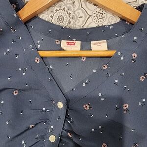 Levi's Blue Floral Women's Top